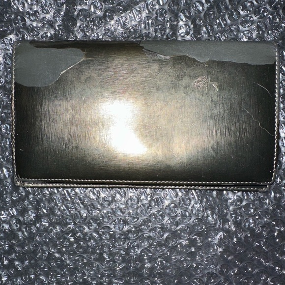 Chanel Metallic CC Logo Long Bifold Flap Wallet - Picture 2 of 12